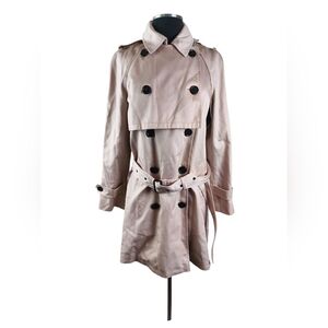 COACH Ash Pink 2-Way Trench Coat Jacket NWOT Trench Dress Women S Leather